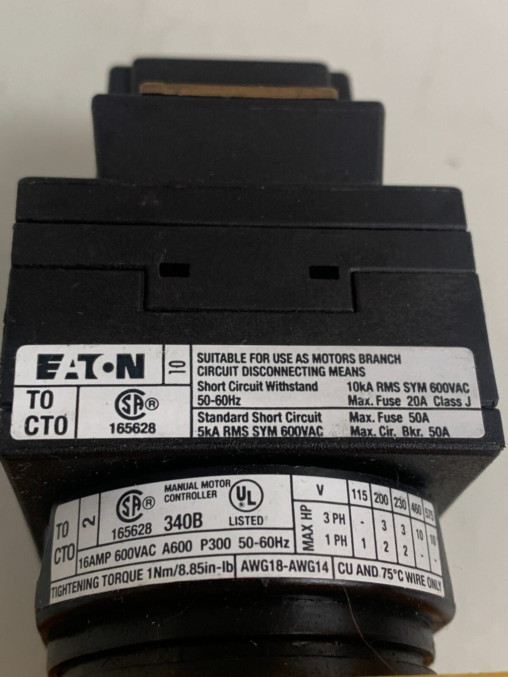 EATON MAIN SWITCH TD-2-1 CT02-1  2 AVAIL2
