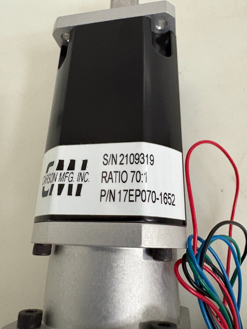 OLYMPUS CONTROLS CARSON OPTICAL ENCODER 17 EP070-1652 W/LIN ENG. 4110L-25SD-06
