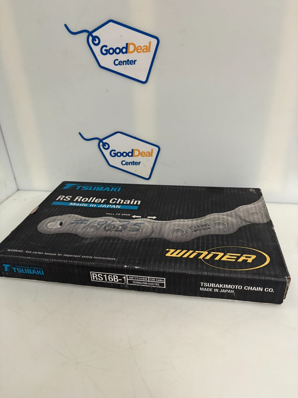 TSUBAKI RS ROLLER CHAIN RS16B-1 10FT 120 LINKS 0