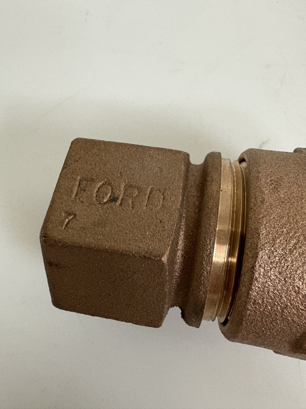 LOT OF 2 FORD CTS BRASS STRAIGHT COUPLING 1 1/4"5