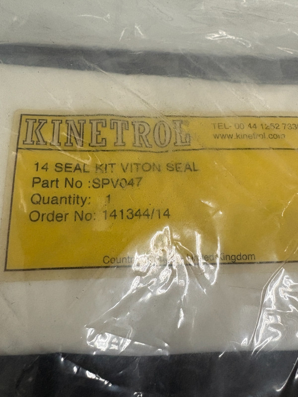KINETROL 14 SEAL KIT VITON SEAL SPV047