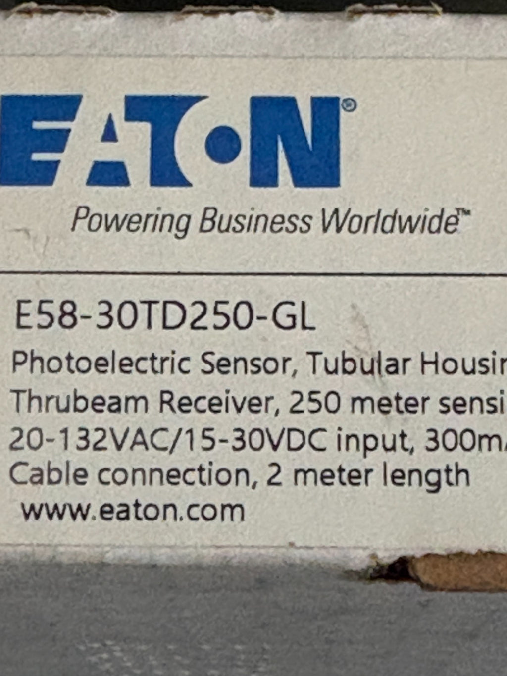 EATON PHOTOELECTRIC E5B-30TD250-GL3