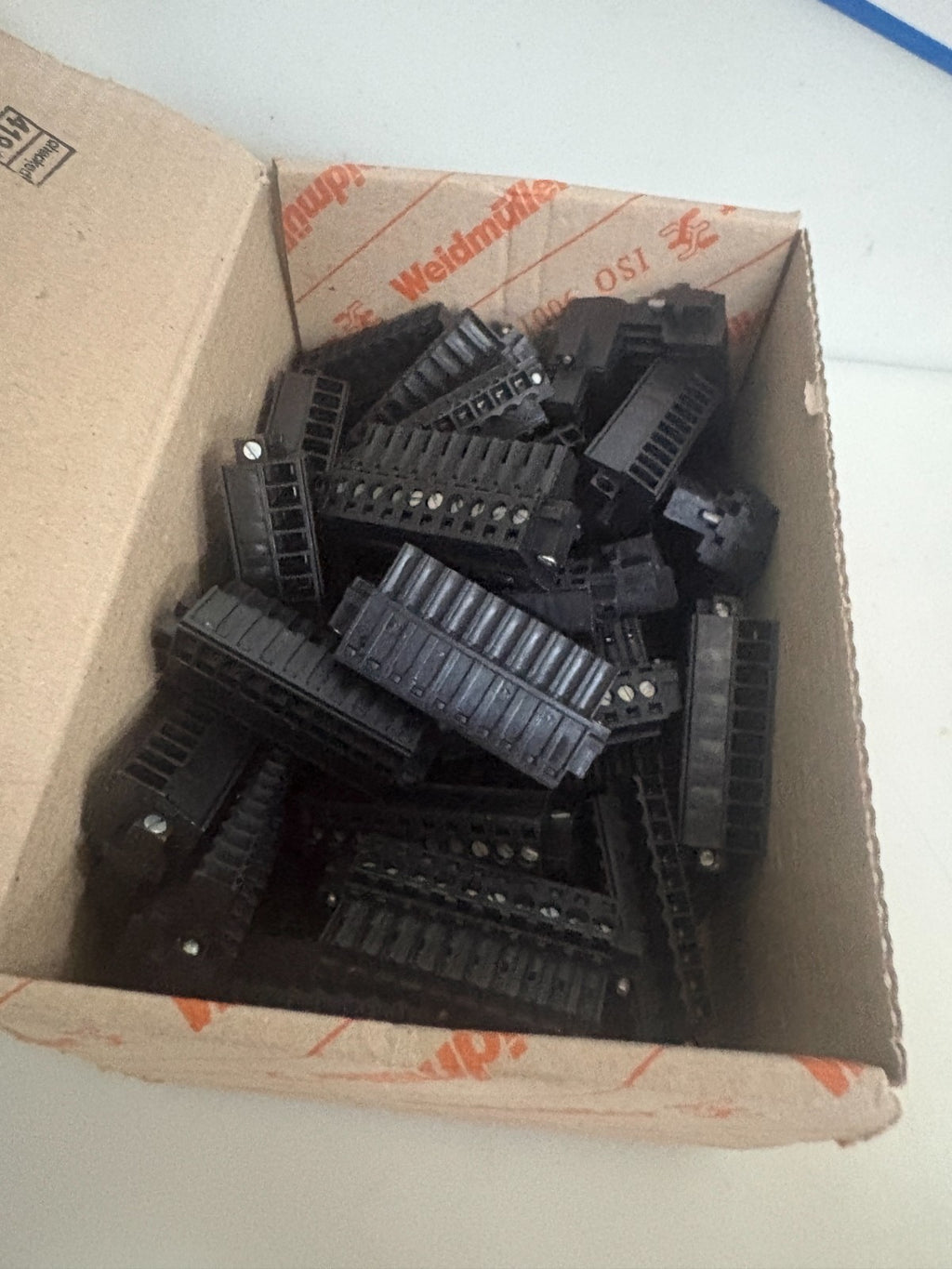 LOT OF 48 WEIDMULLER PCB FEMALE 10 POLES CONNECTOR 16158600003