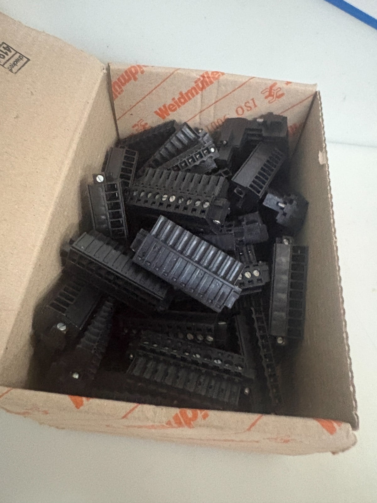 LOT OF 48 WEIDMULLER PCB FEMALE 10 POLES CONNECTOR 16158600003
