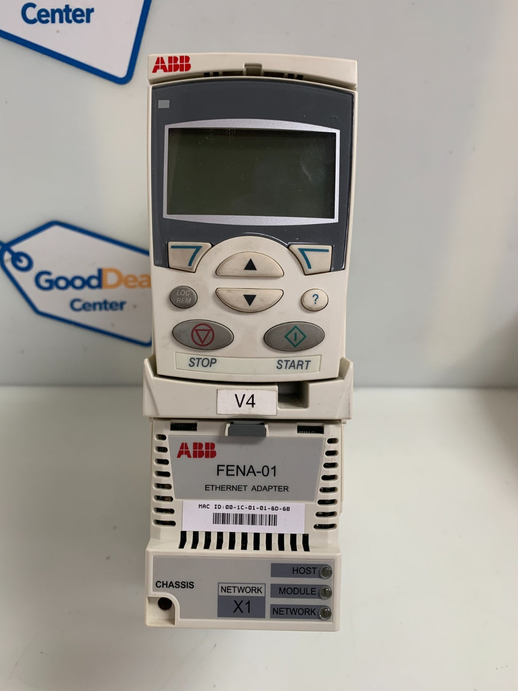 ABB ACS355-03U-04A7-2  Motor Drive  W/FENA-01 Ethernet Adapter1