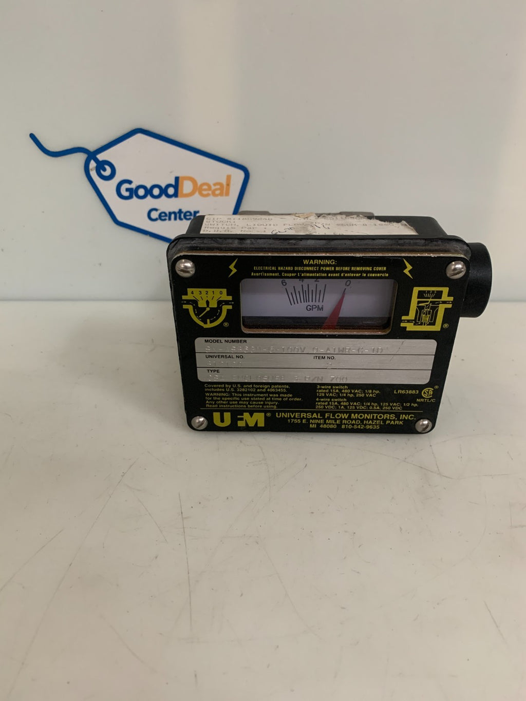 UNIVERSAL FLOW MONITORS SN-ASB6GM-6-100V.9-A1WRC-1D0