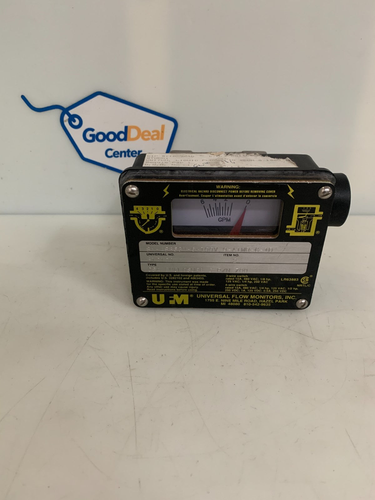 UNIVERSAL FLOW MONITORS SN-ASB6GM-6-100V.9-A1WRC-1D0