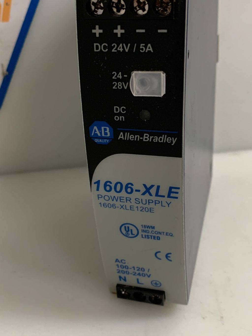 ALLEN BRADLEY POWER SUPPLY 1606-XLE CAT 1606-XLE120E