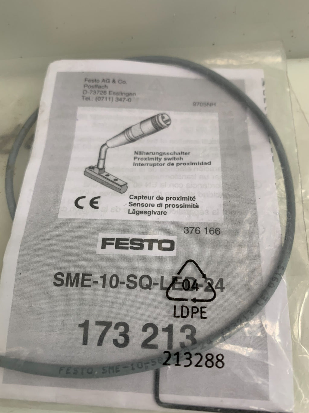 Festo SME-10-SQ-LED-24 173 213 Proximity Switch