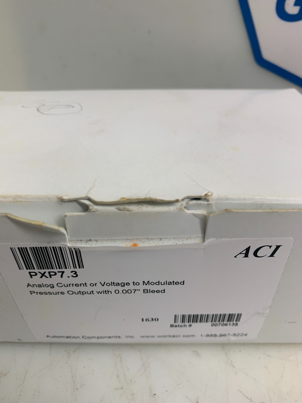 ACI PXP7.3 Analog Current or Voltage to Modulated Pressure Output With 0.007"2