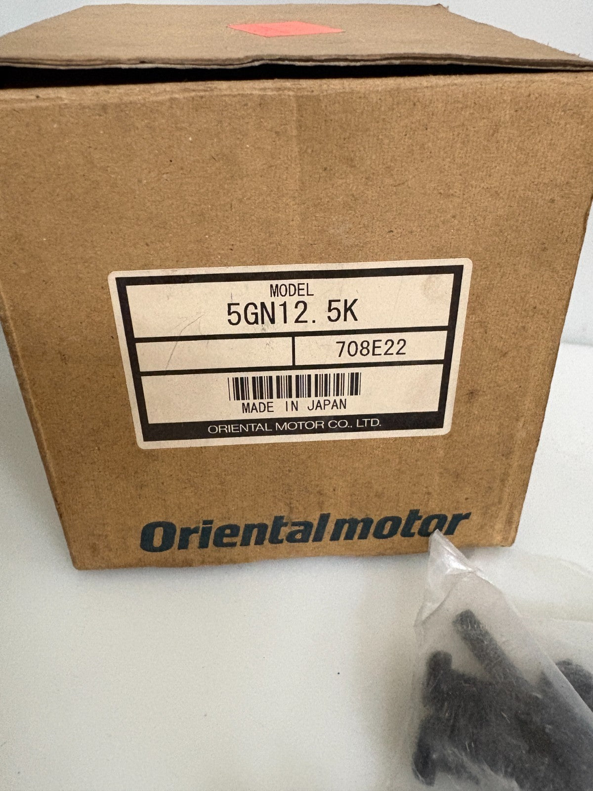 ORIENTAL MOTOR GEAR HEAD MOTOR 5GN12.5K