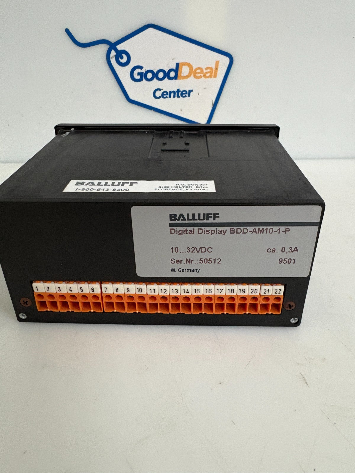 BALLUFF DIGITAL DISPLAY LINEAR DISPLACEMENT TRANSDUCERS BDD-AM10-1-P