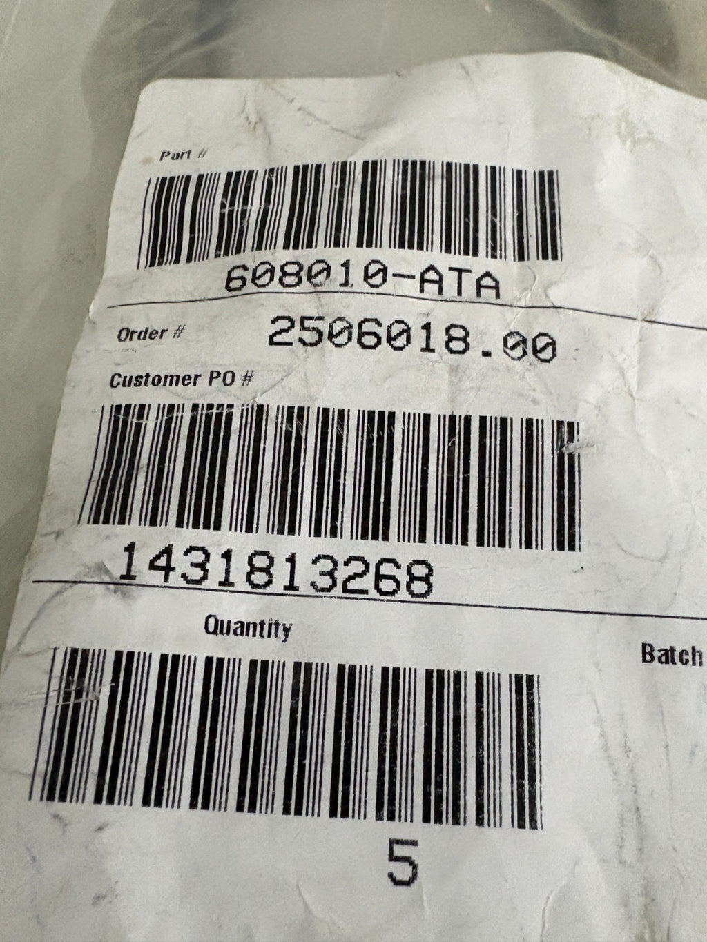 LOT OF 5 DMR STEEL SHELL NITRILE OIL SEALS 608010-ATA
