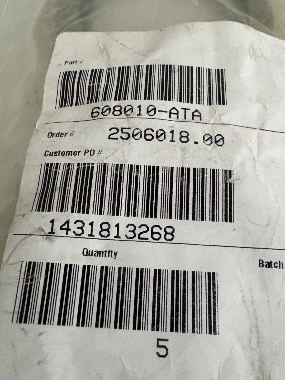 LOT OF 5 DMR STEEL SHELL NITRILE OIL SEALS 608010-ATA