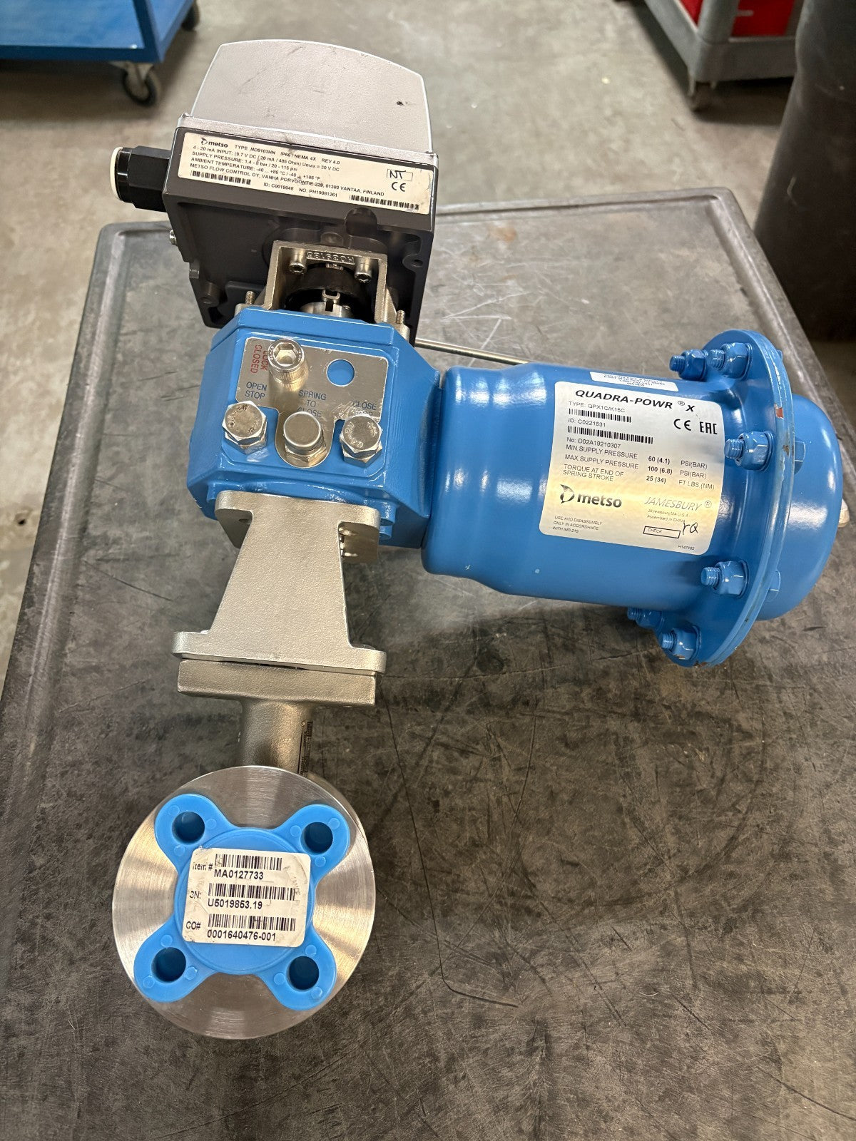 METSO VALVE COMPLETE UNIT C15-RECA01CJJST + T10 W/METSO INTELLIGENT VALVE