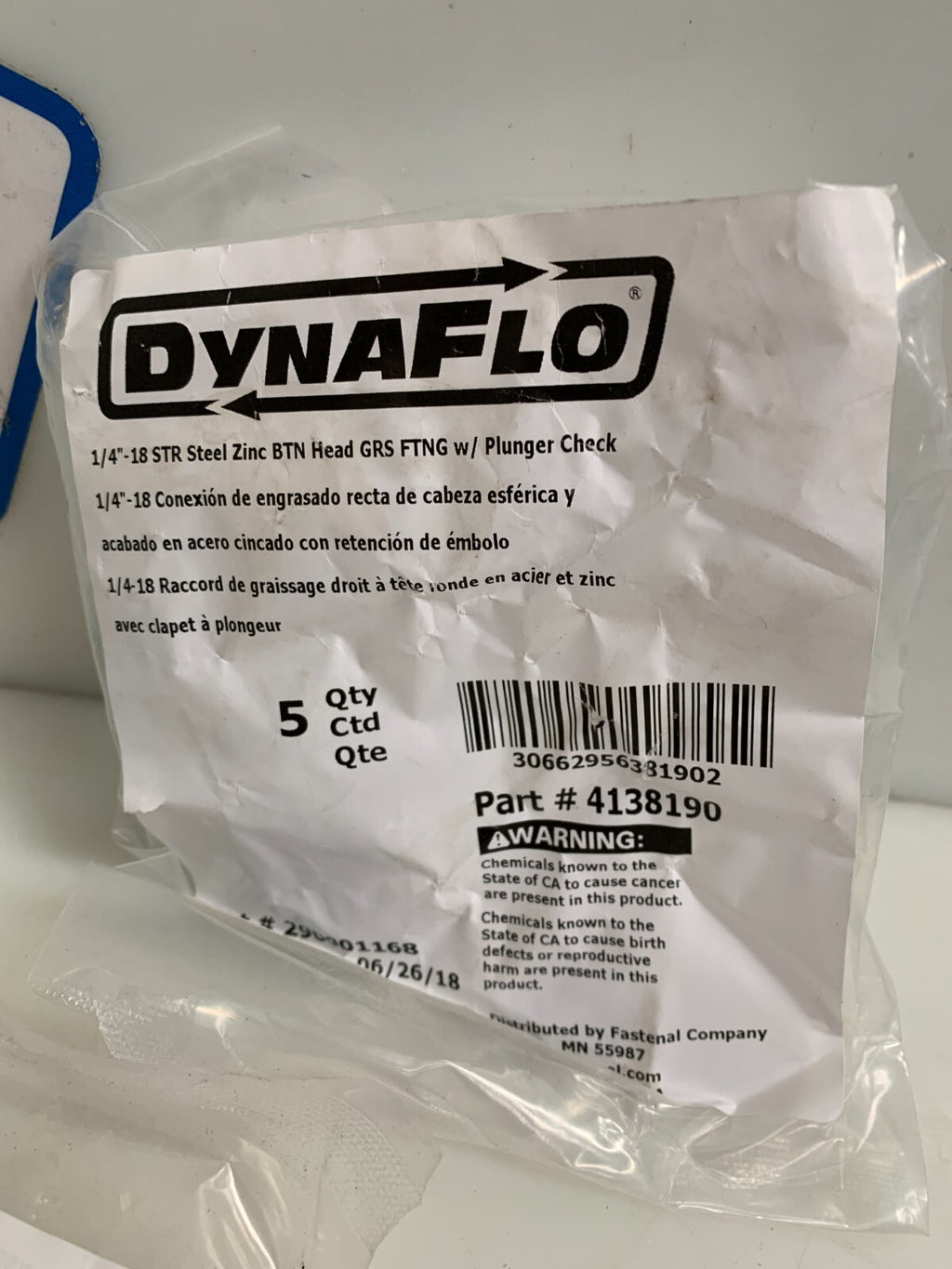 DYNAFLO GREASE FITTING 413 8190