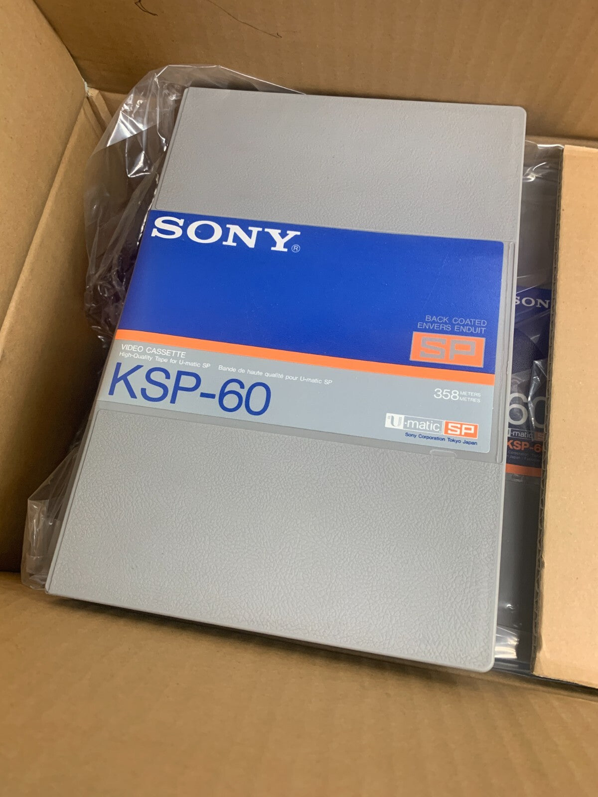 SONY KSP-60/2 UC SP Recording Broadcast Tape Cassette (Case of 10)0