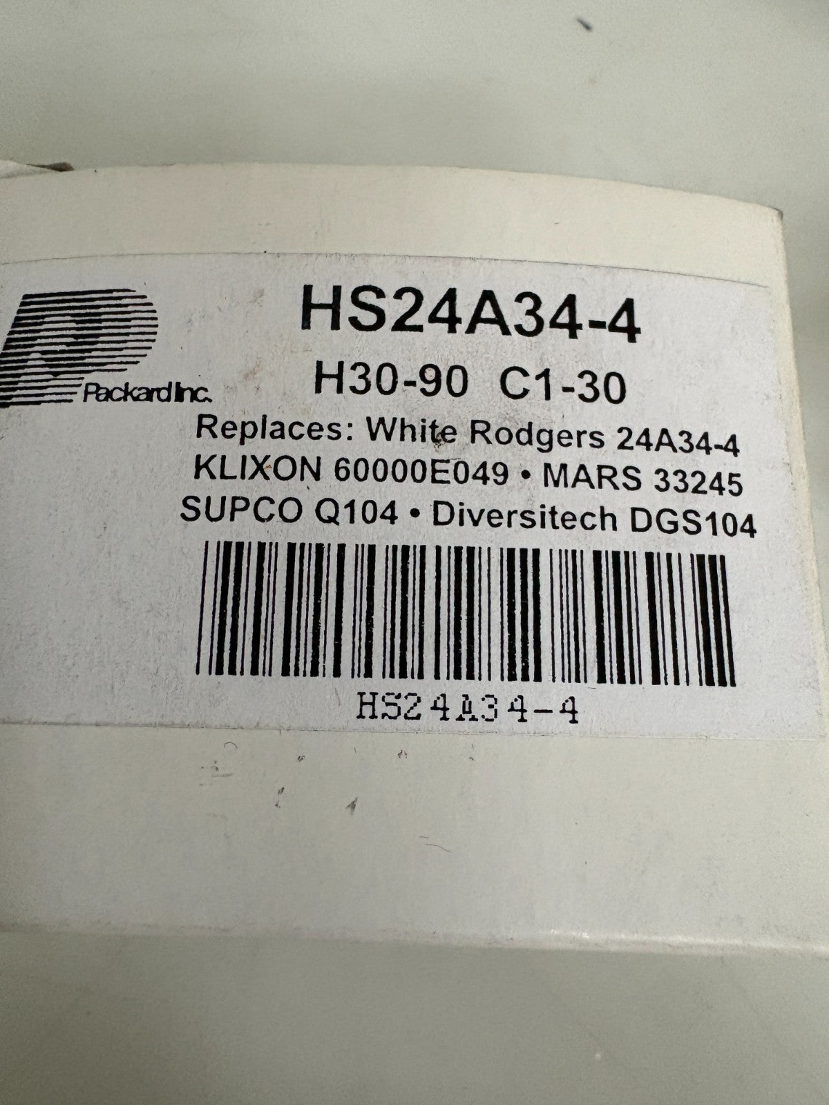 LOT OF 2 PACKARD DPDT HEAT SEQUENCER HS24A344