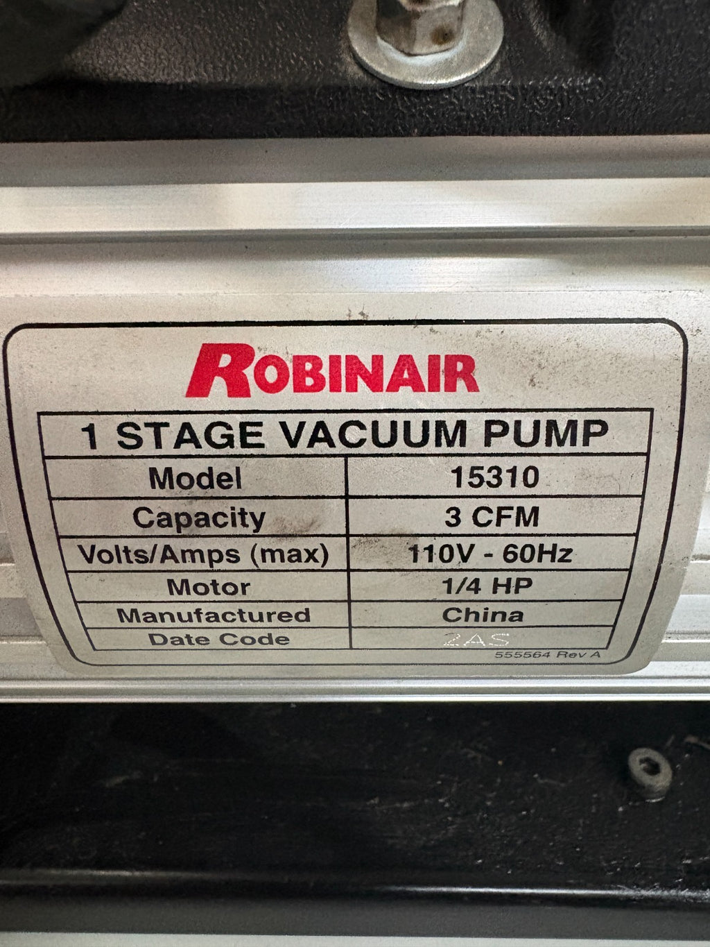 ROBINAIR VACUUM PUMP #153101