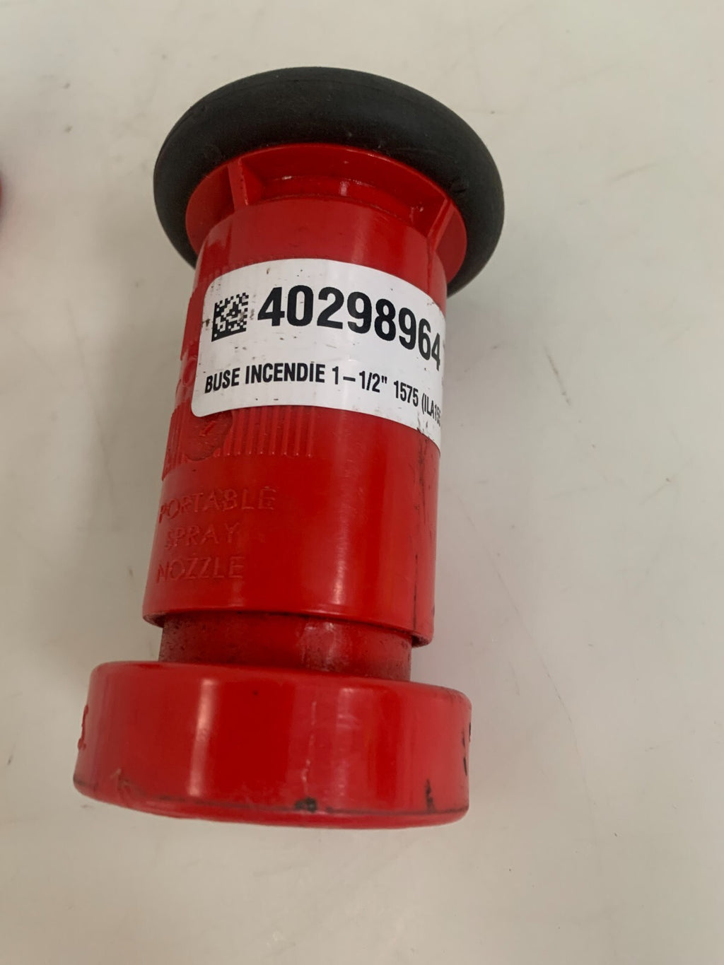 LOT OF 2 FIRE HOSE 1 1/2" SPRAY NOZZLE POLYCARBONATE 39L11B