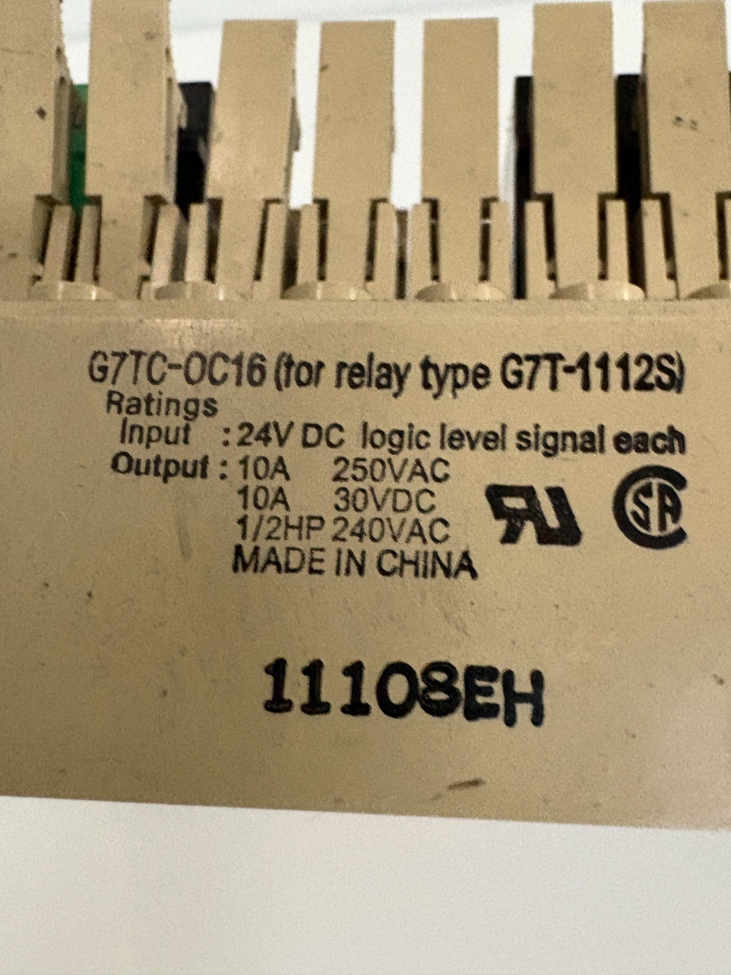 OMRON 16 RELAY CHANNEL TERMINAL W/12 RELAY GTTC-0C16