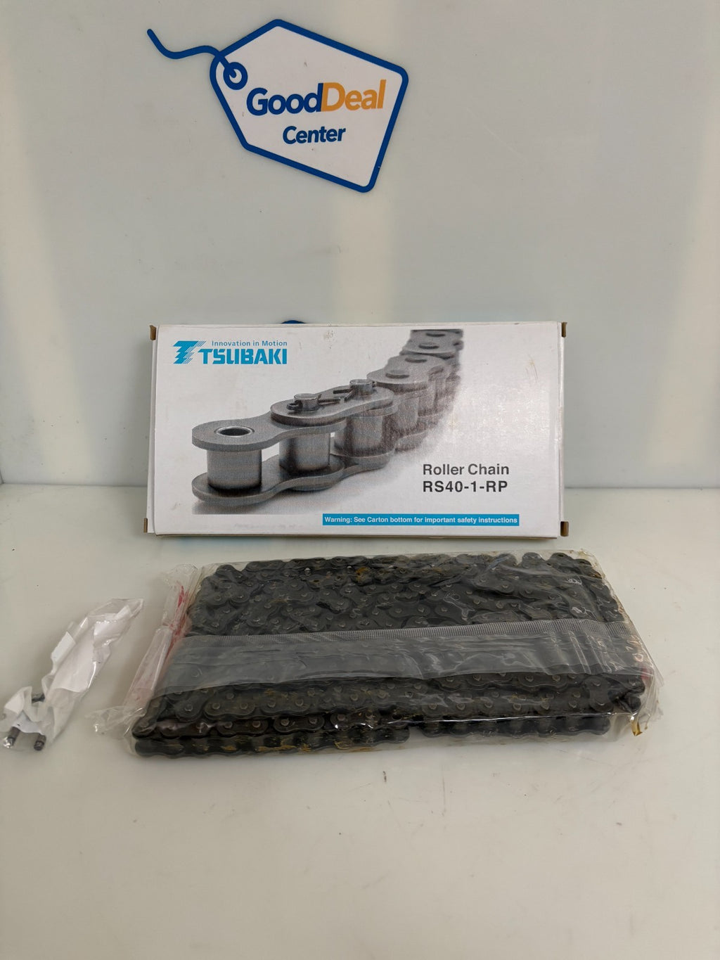LOT OF 3 TSUBAKI ROLLER CHAIN RS40-1-RP 10'