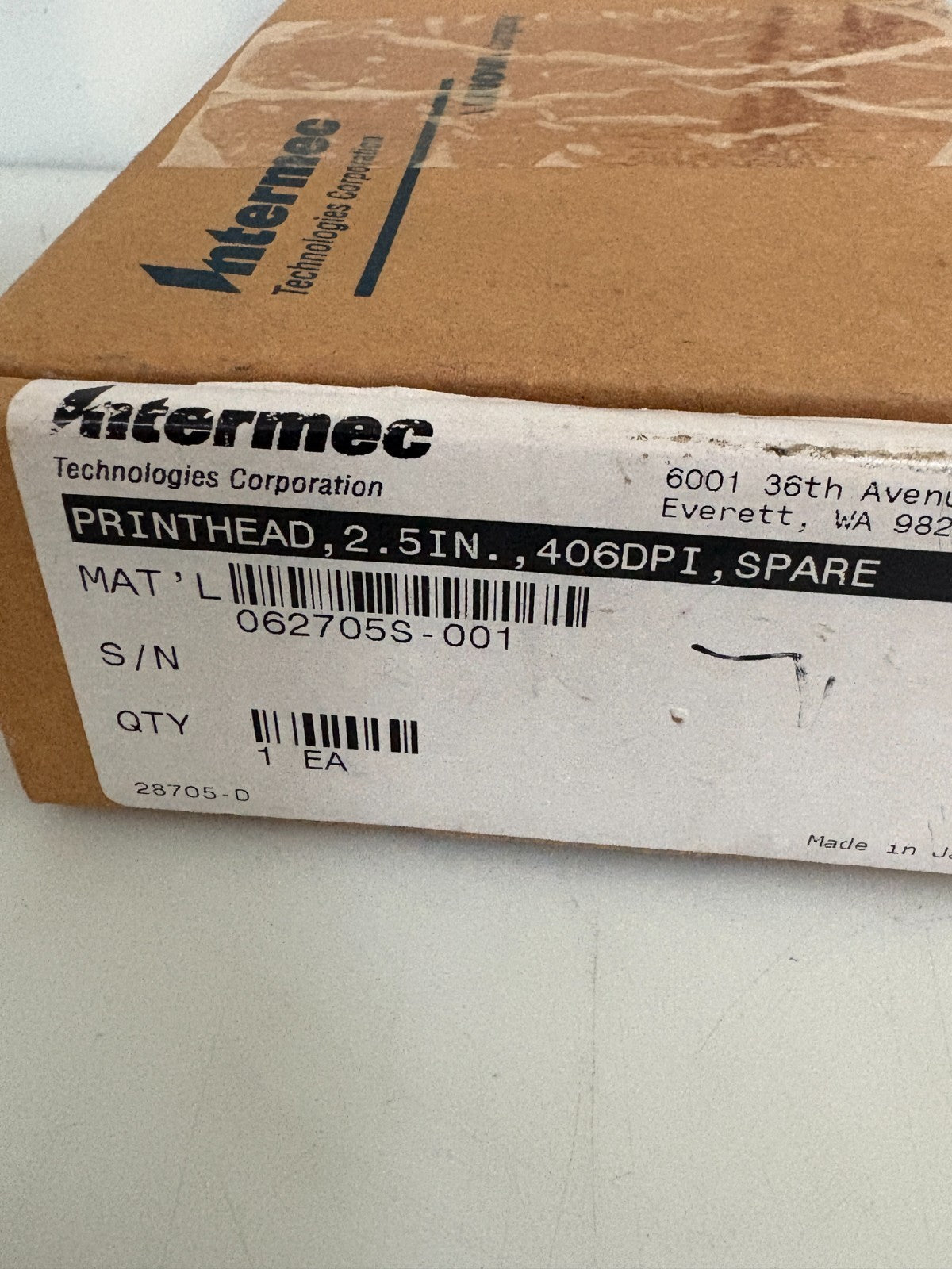 INTERMEC 2.5" PRINT HEAD 406DPI KST-64-16MPM4-IM13