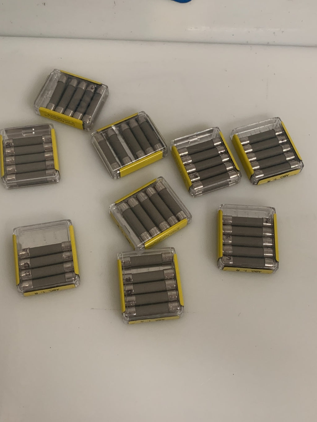 BUSS FUSES ABC-1-R  8 BOX OF 5  1 BOX OF 4  44 FUSES TOTAL
