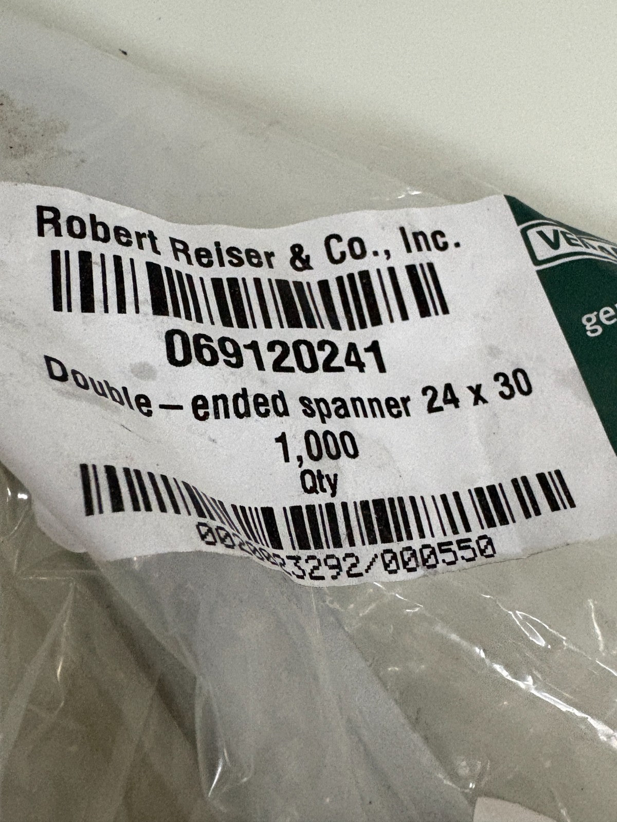 ROBERT REISER VEMAG DOUBLE ENDED SPANNER 24X30 0691202411