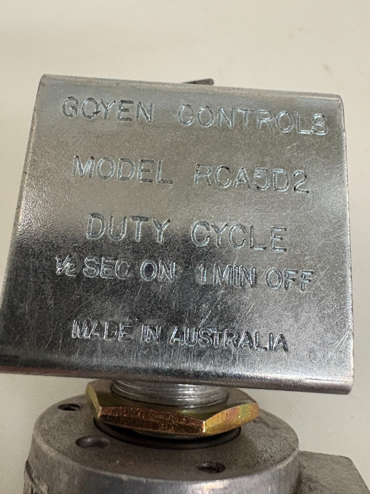 GOYEN CONTROLS SOLENOID VALVE RCA5D2