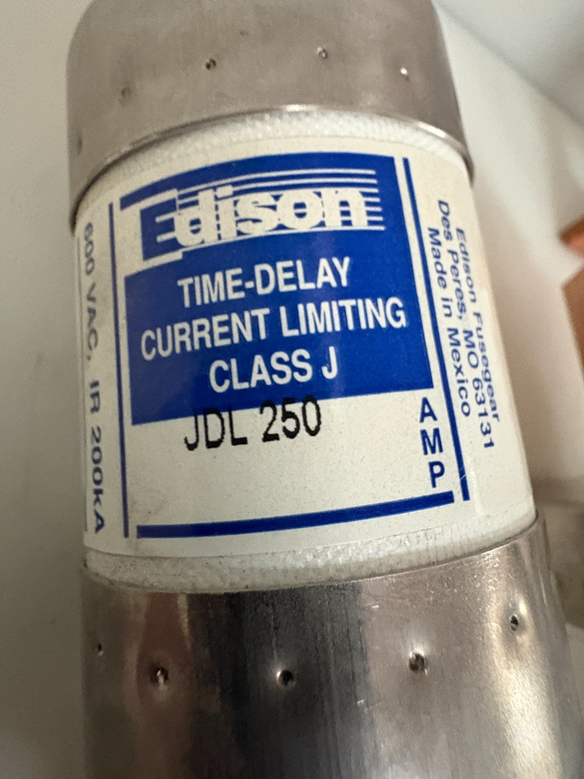LOT OF 3 EDISON TIME DELAY FUSE JDL 2502