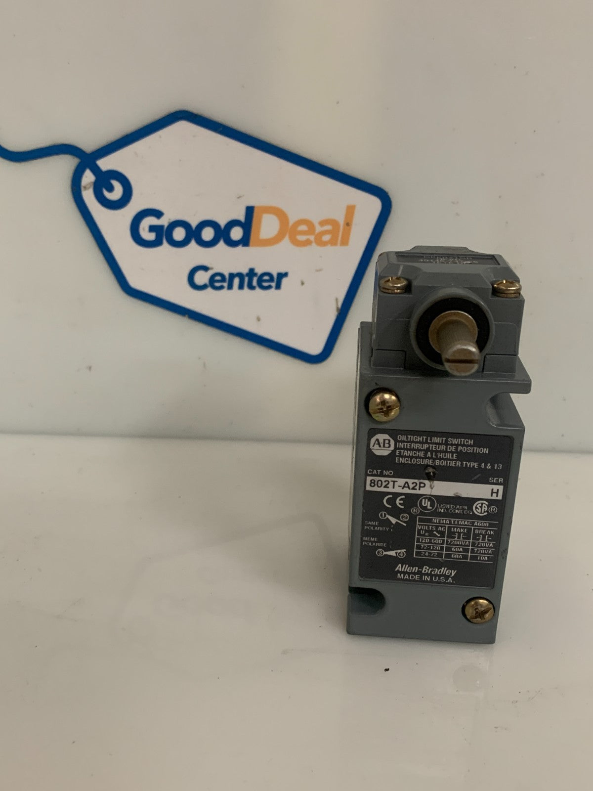 ALLEN BRADLEY OIL TIGHT LIMIT SWITCH #802T-A2P SER H