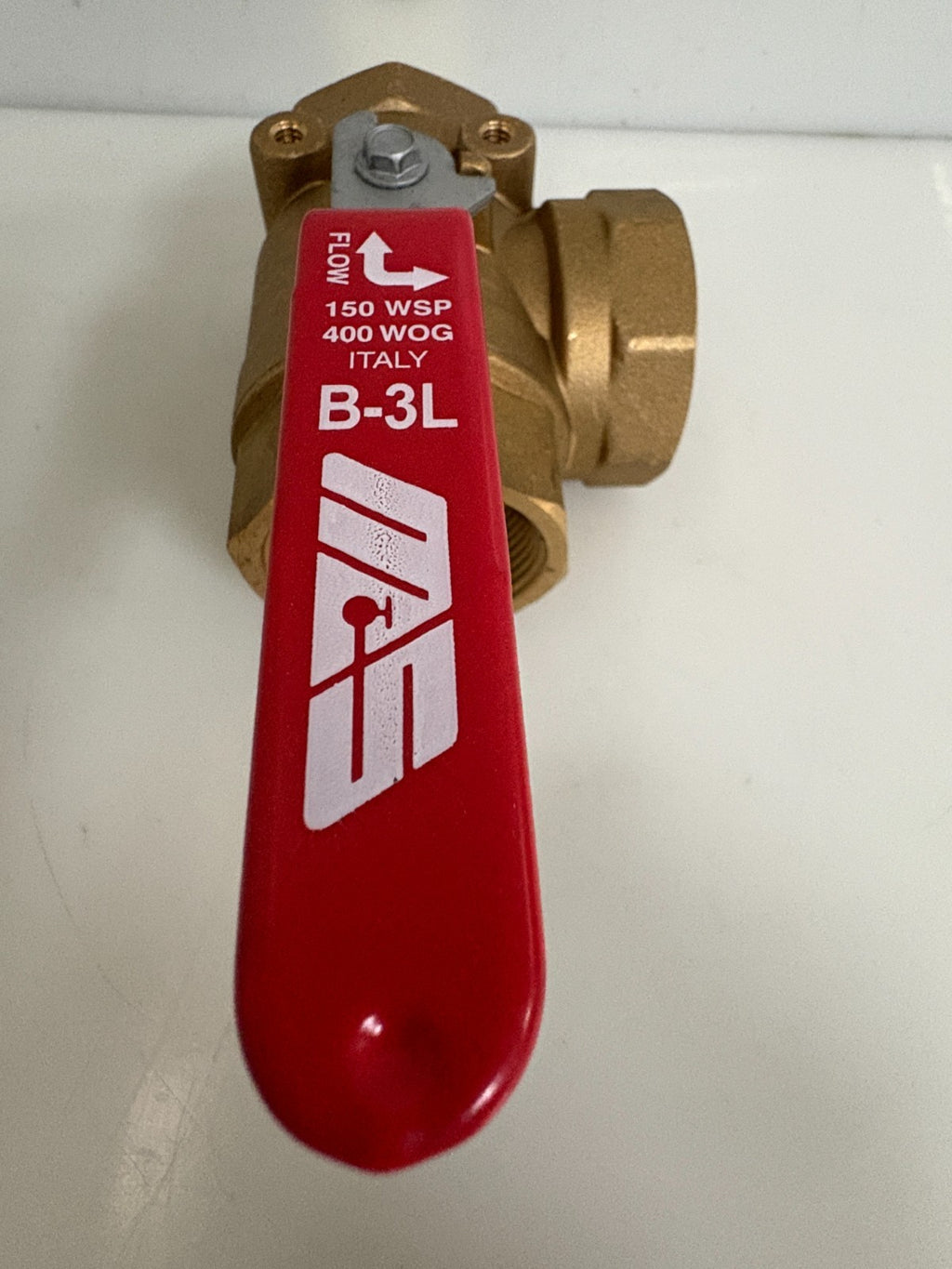 MAS 1 1/2" 3 WAY BRASS BALL VALVE B-3L