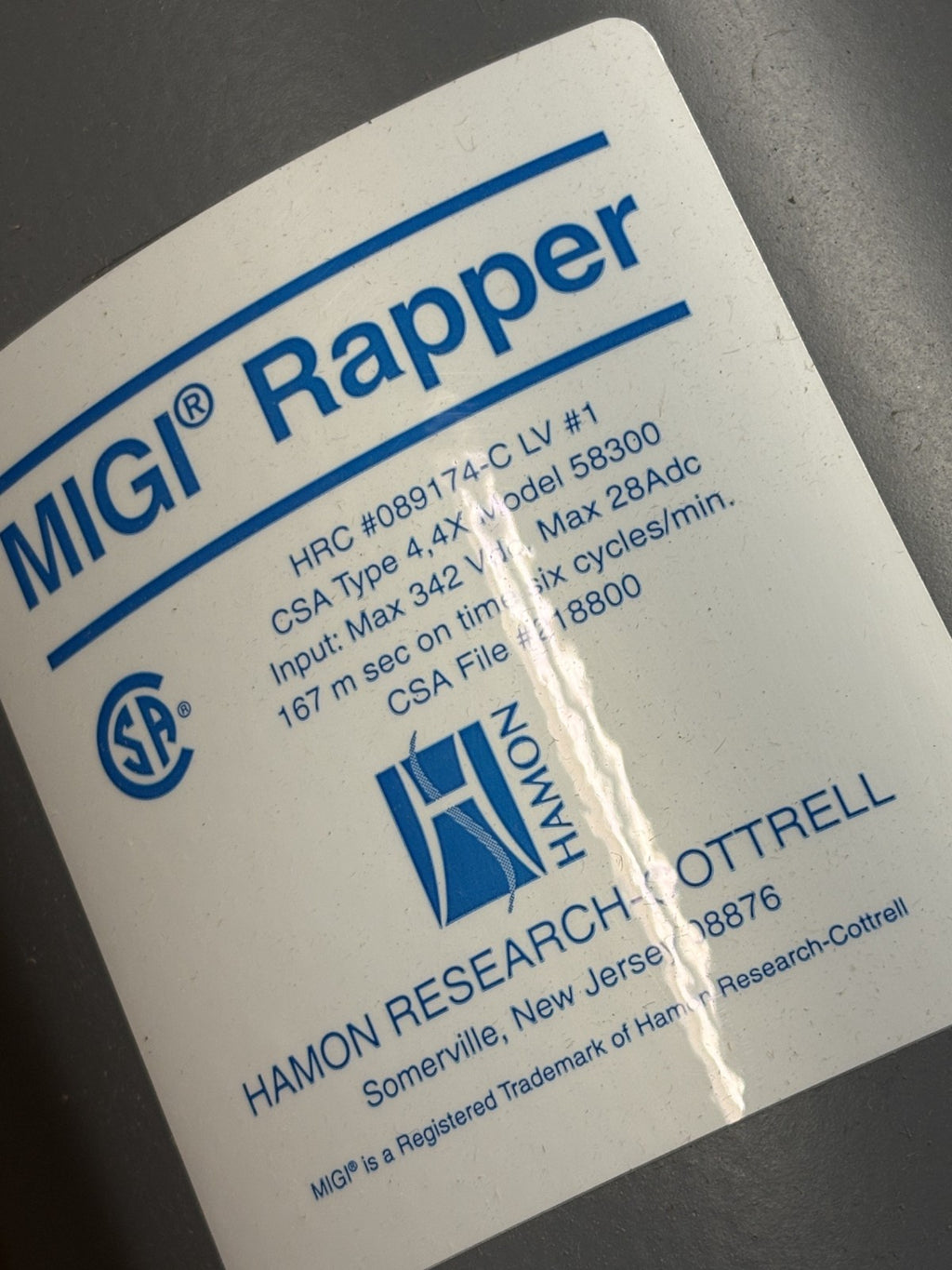 HAMON RESEARCH - COTTRELL #58300 HRC 089174-C-LV#12