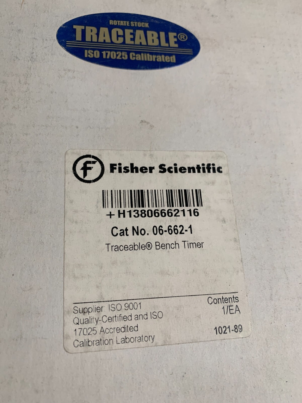 FISHER SCIENTIFIC TRACEABLE BENCH TIMER 06-662-1