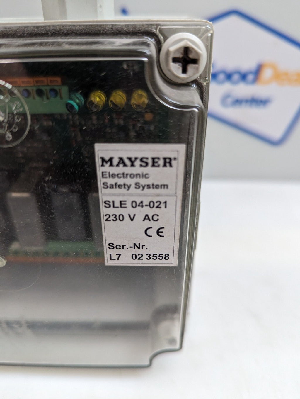 Mayser Safety Control Unit Board and Enclosure, SLE 04-021, 230 V AC