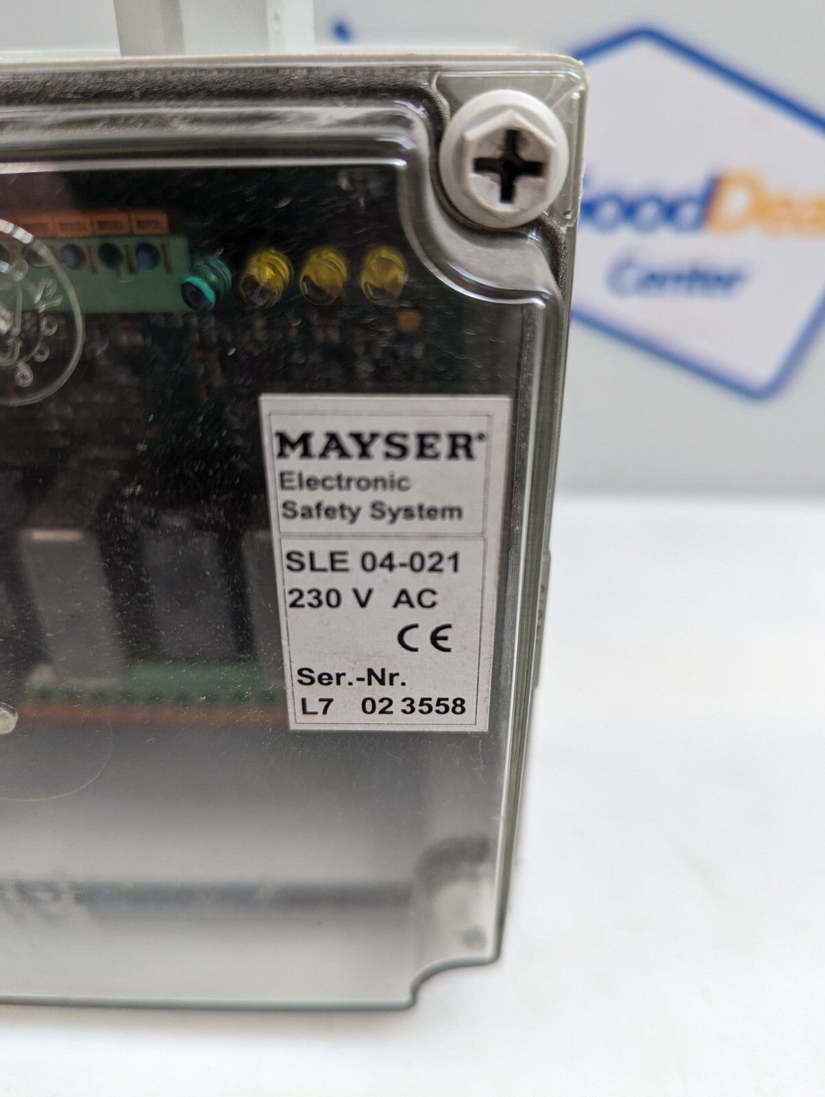 Mayser Safety Control Unit Board and Enclosure, SLE 04-021, 230 V AC