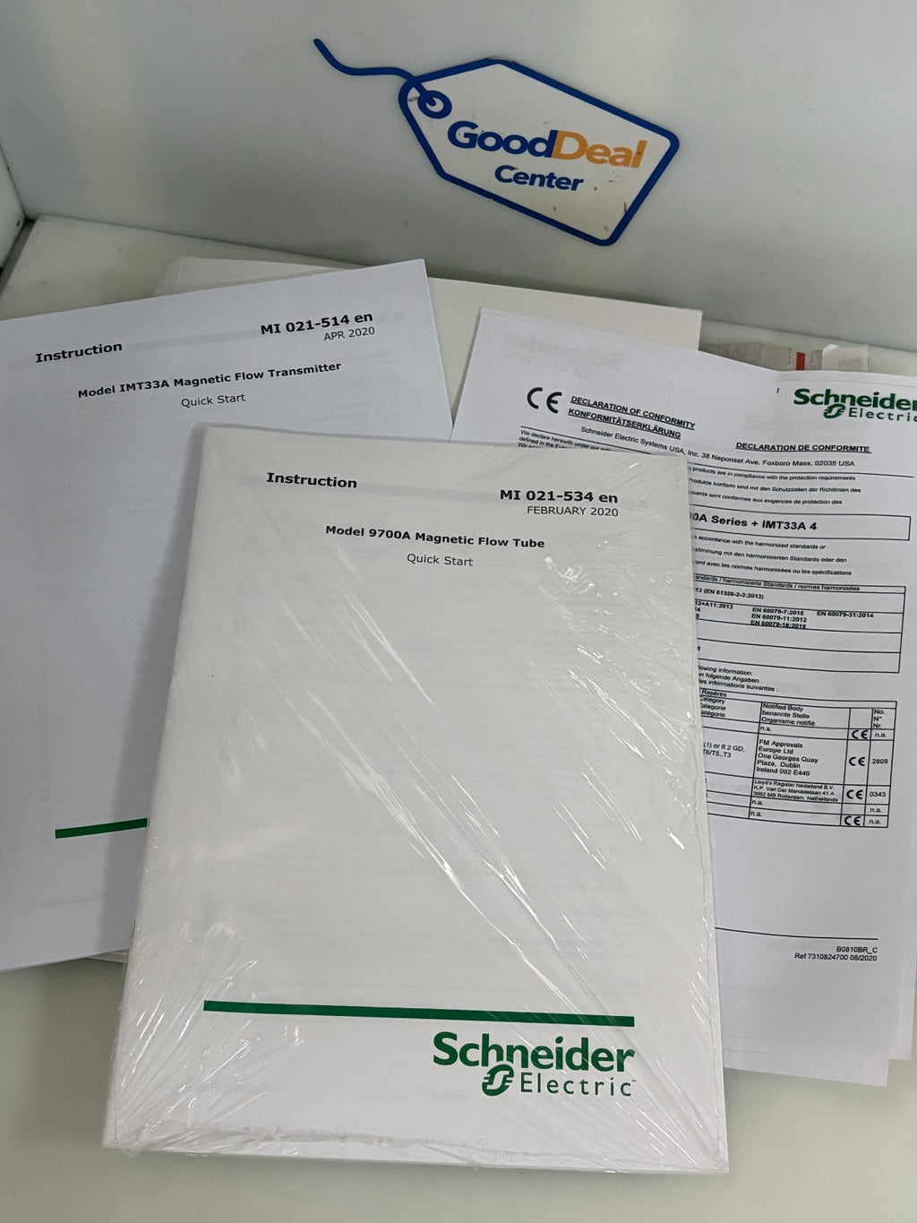 SCHNEIDER ELECTROMAGNETIC FLOW METER IMT33A W/MAGNETIC FLOW TUBE 9700A5