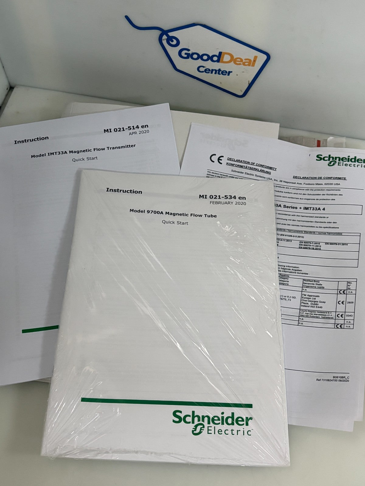 SCHNEIDER ELECTROMAGNETIC FLOW METER IMT33A W/MAGNETIC FLOW TUBE 9700A5