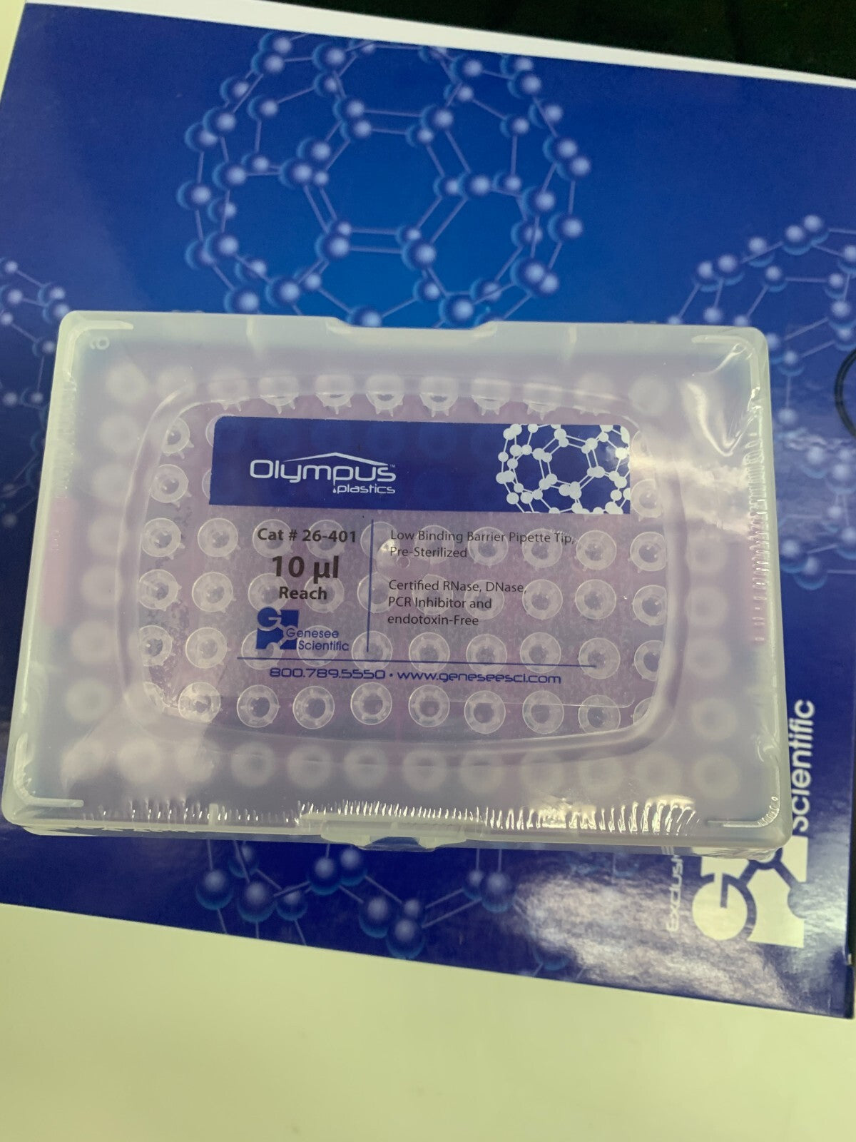 OLYMPUS Plastics GEN26-401 10ul XL Barrier Tip inserts 10x96/pk3