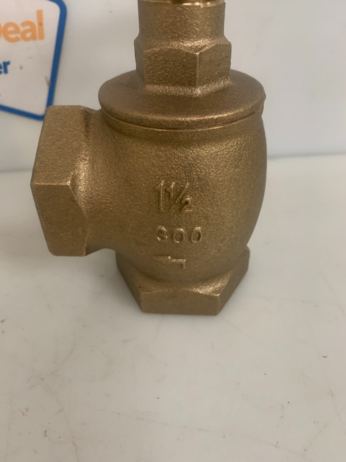 UNITED 1 1/2" TRIM AND DRAIN ANGLE GLOBE BRASS VALVE #126 UL3