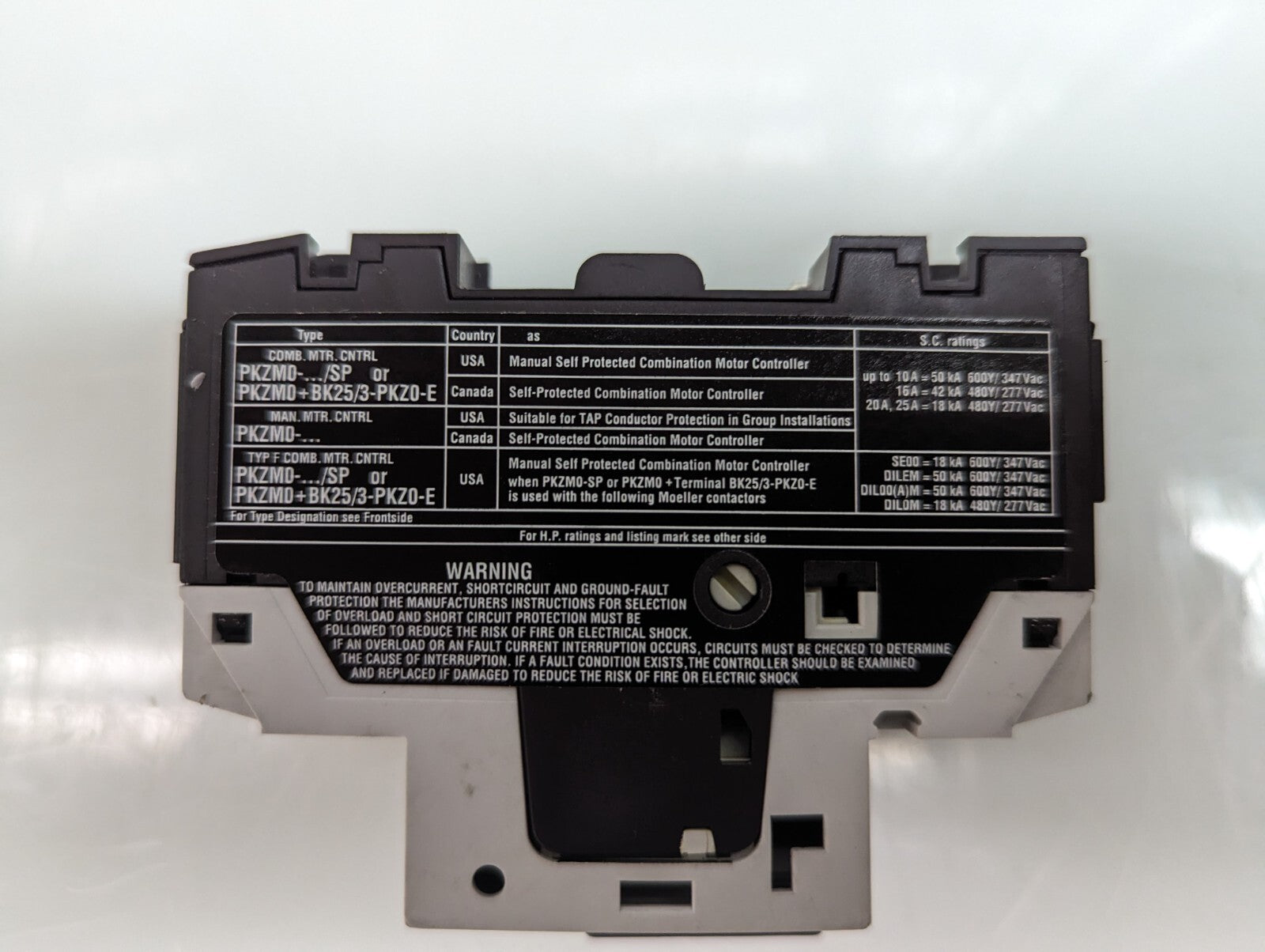 Moeller PKZM0-16 Motor Protection Circuit Breaker