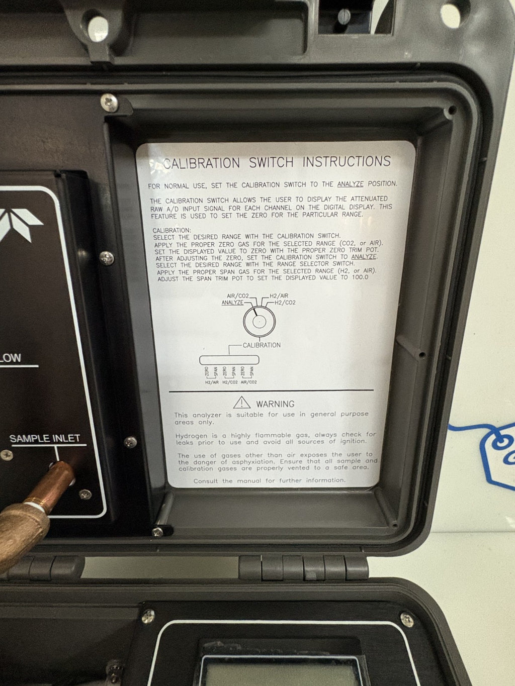 TELEDYNE 2750 TURBINE GENERATOR GAS ANALYSER