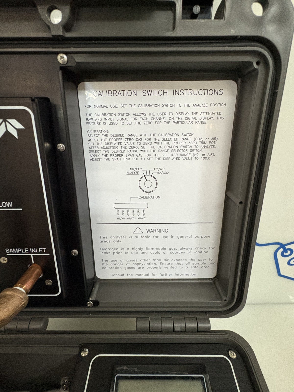 TELEDYNE 2750 TURBINE GENERATOR GAS ANALYSER