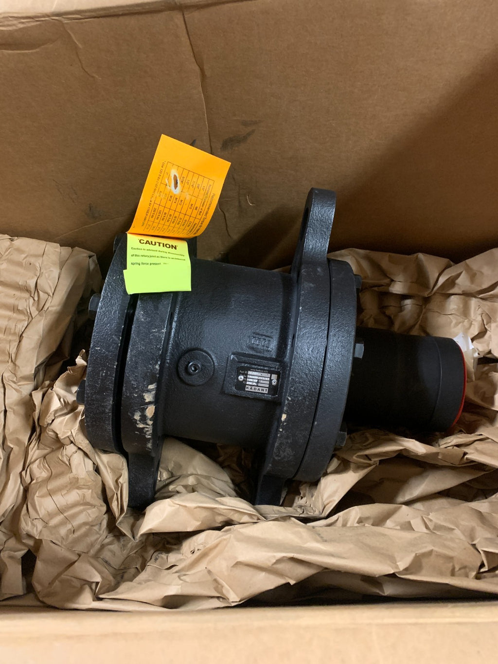 Kadant Johnson Rotary Joint 2800LJTRQ 4" Diam Joint w Nipple and Thrust 16J46460