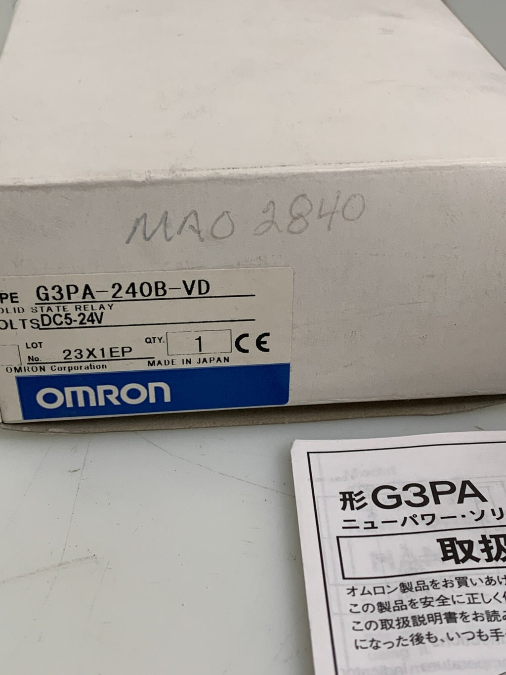 OMRON Solid State Relay  G3PA-240B-VD