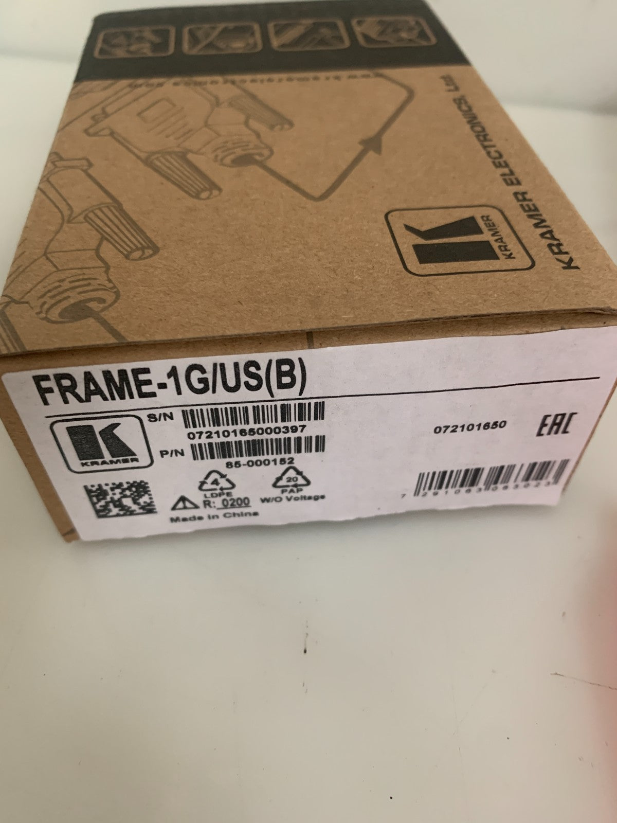 LOT OF 2 KRAMER 85-000152 FRAME -1G/US(B)