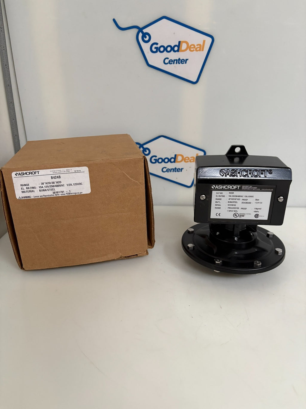 ASHCROFT DIFFERENTIAL PRESSURE SWITCH B424B
