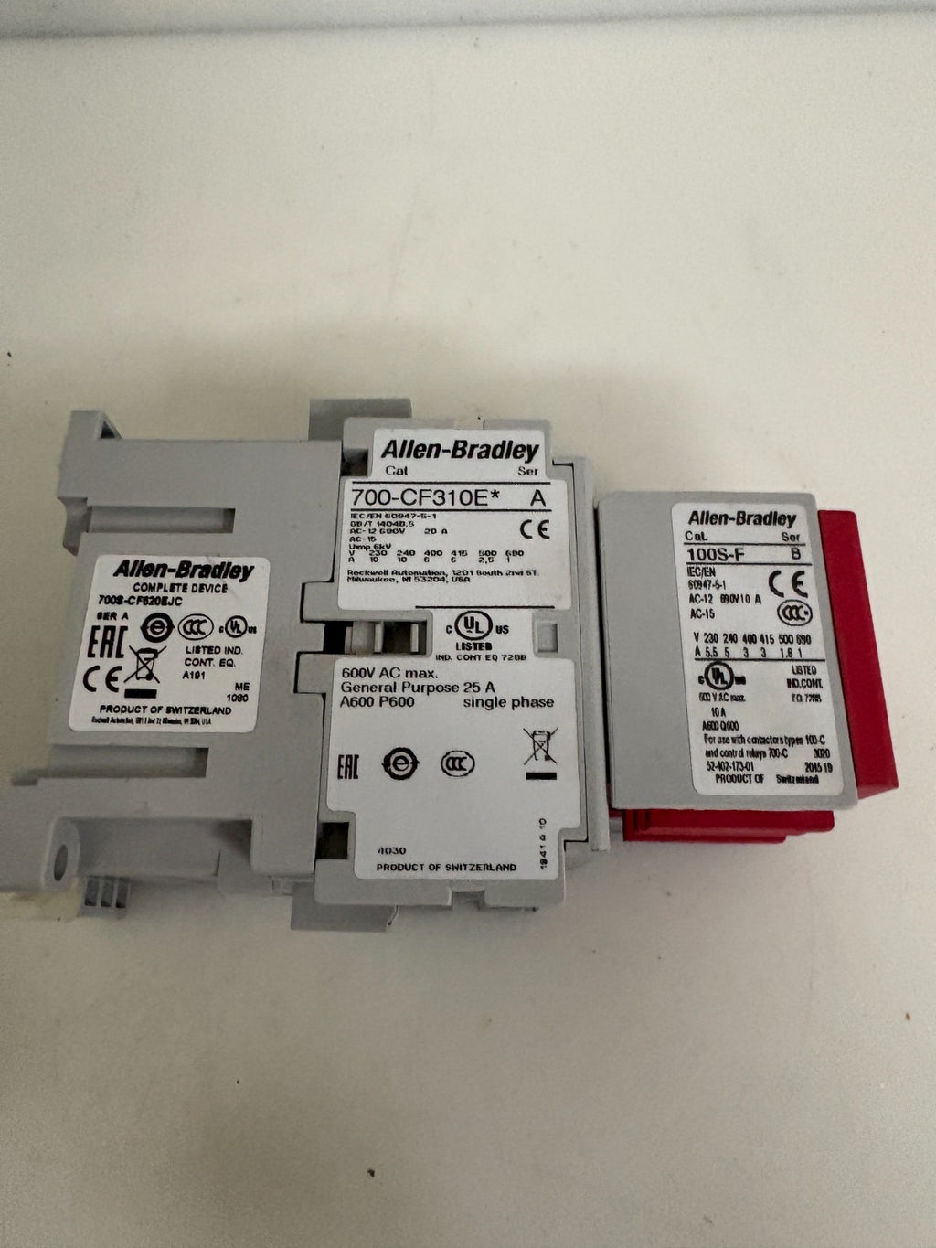 ALLEN BRADLEY CONTROL RELAY 700S-CF620EJC