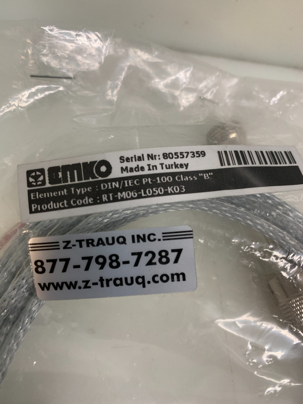 Emko Temperature Probe RT-M06-L050-K03 Standard Bayonet Type